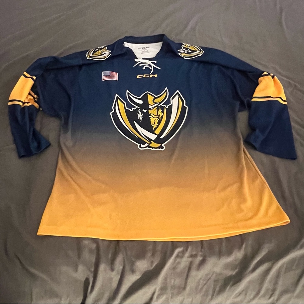 CCM FreeStyle Blue and Gold Hockey Jersey